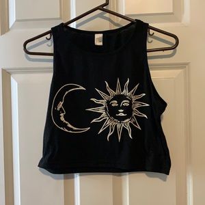 Black crop top